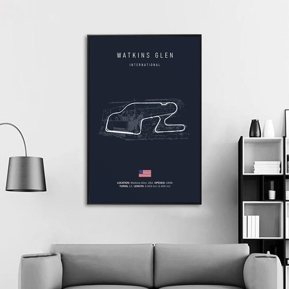 Toile Circuit Automobile