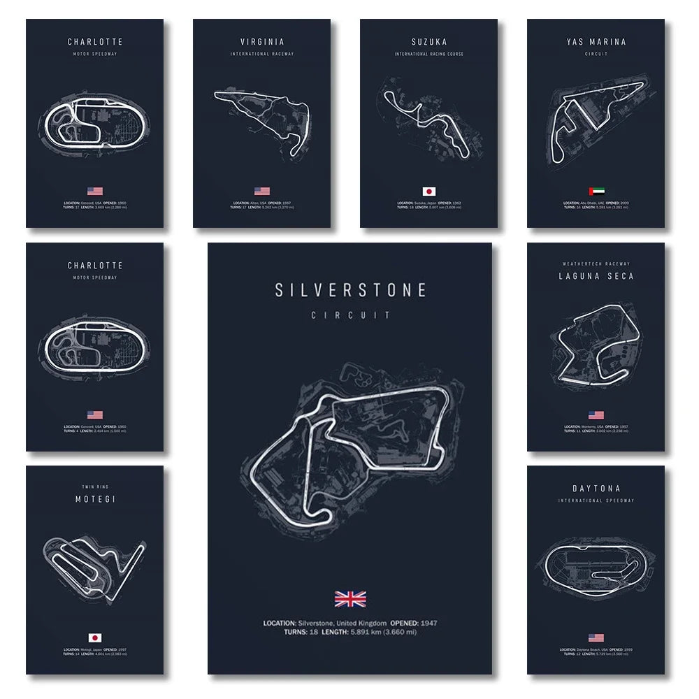 Toile Circuit Automobile