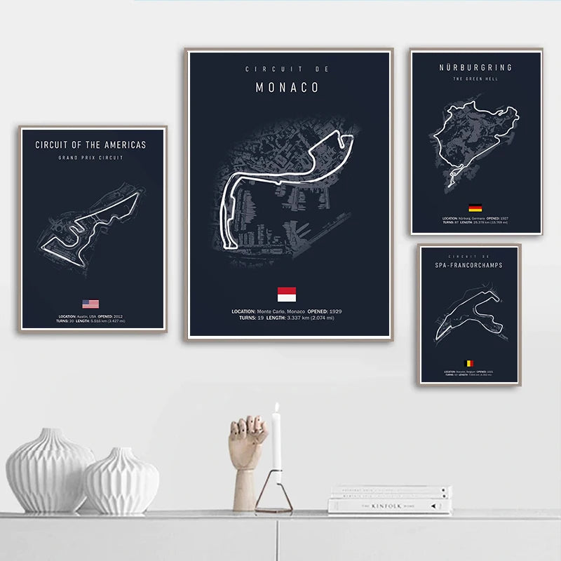 Toile Circuit Automobile